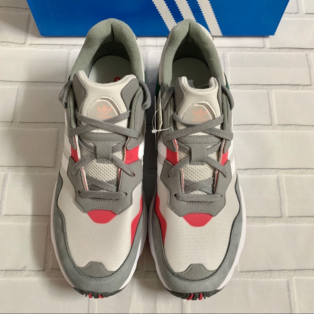 New Men’s Adidas Yung 96 US 12 Sneakers Grey Green - Picture 4 of 7